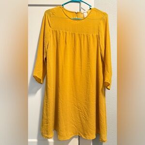 H&M Mustard Yellow Tunic Dress